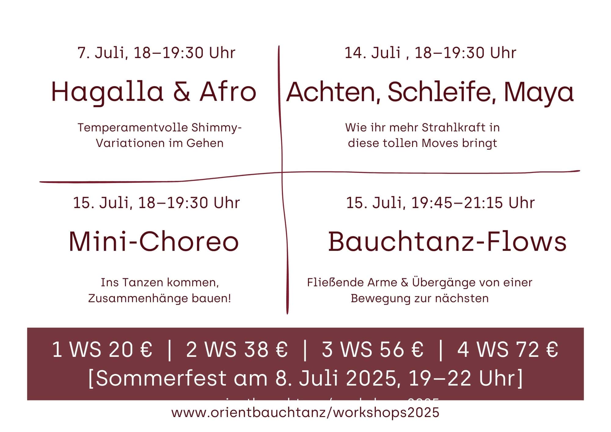 Bauchtanz-Workshops Rosenheim 2025